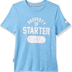 NWT STARTER  Girls Short Sleeve Distressed Graphic Print T-Shirt Size Medium